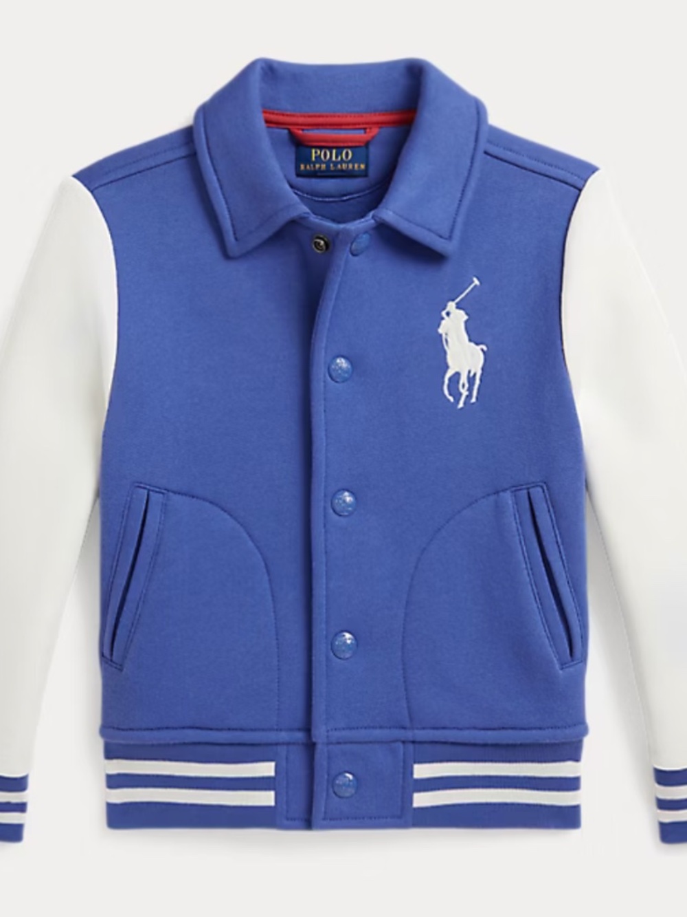 Ralph Lauren Big Pony Fleece Baseball Jacket